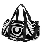 Black And White Illuminati Print Gym Bag