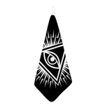 Black And White Illuminati Print Hand Towel