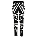 Black And White Illuminati Print High-Waisted Pocket Leggings