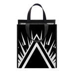 Black And White Illuminati Print Insulated Lunch Tote