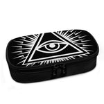 Black And White Illuminati Print Insulin Cooler Travel Case