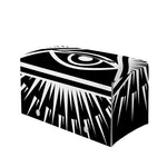 Black And White Illuminati Print Leather Tissue Box Cover