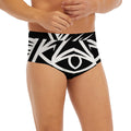 Black And White Illuminati Print Men's Briefs
