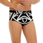 Black And White Illuminati Print Men's Briefs