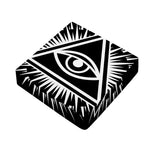 Black And White Illuminati Print Outdoor Seat Cushion Cover