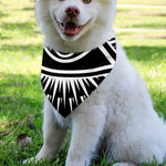 Black And White Illuminati Print Over The Collar Dog Bandana