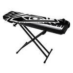 Black And White Illuminati Print Piano Keyboard Cover