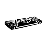 Black And White Illuminati Print Piano Keyboard Cover