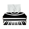 Black And White Illuminati Print Rectangle Tissue Box Cover