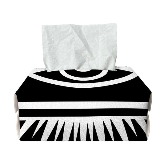 Black And White Illuminati Print Rectangle Tissue Box Cover
