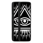 Black And White Illuminati Print Refrigerator Handle Covers