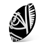 Black And White Illuminati Print Rugby Ball