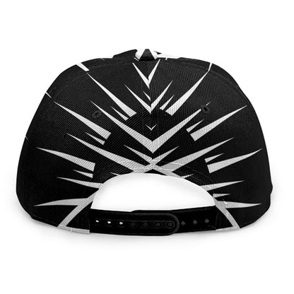 Black And White Illuminati Print Snapback Cap
