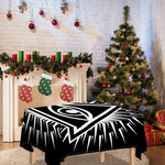 Black And White Illuminati Print Tablecloth