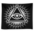 Black And White Illuminati Print Tapestry