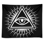 Black And White Illuminati Print Tapestry