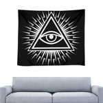 Black And White Illuminati Print Tapestry