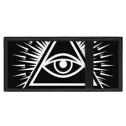 Black And White Illuminati Print Trifold Wallet