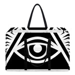 Black And White Illuminati Print Utility Tote Bag