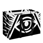 Black And White Illuminati Print Utility Tote Bag