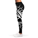Black And White Illuminati Print Women's Leggings