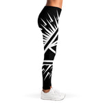 Black And White Illuminati Print Women's Leggings