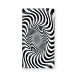 Black And White Illusory Motion Print Baby Crib Sheet