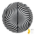 Black And White Illusory Motion Print Basketball