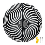 Black And White Illusory Motion Print Basketball