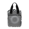 Black And White Illusory Motion Print Bible Tote Bag