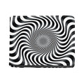 Black And White Illusory Motion Print Bifold Wallet
