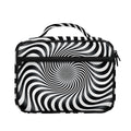 Black And White Illusory Motion Print Briefcase Bible Bag