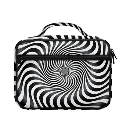 Black And White Illusory Motion Print Briefcase Bible Bag