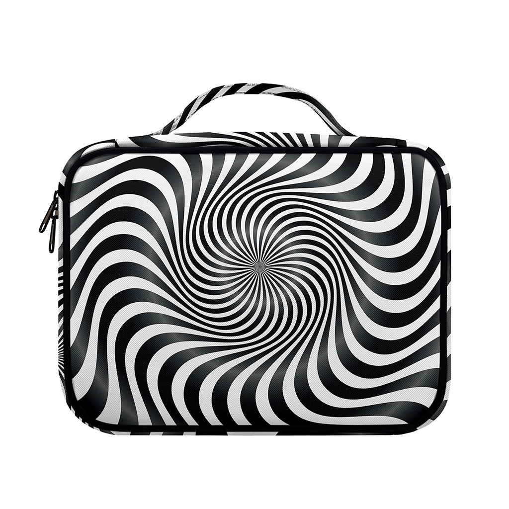 Black And White Illusory Motion Print Briefcase Bible Bag