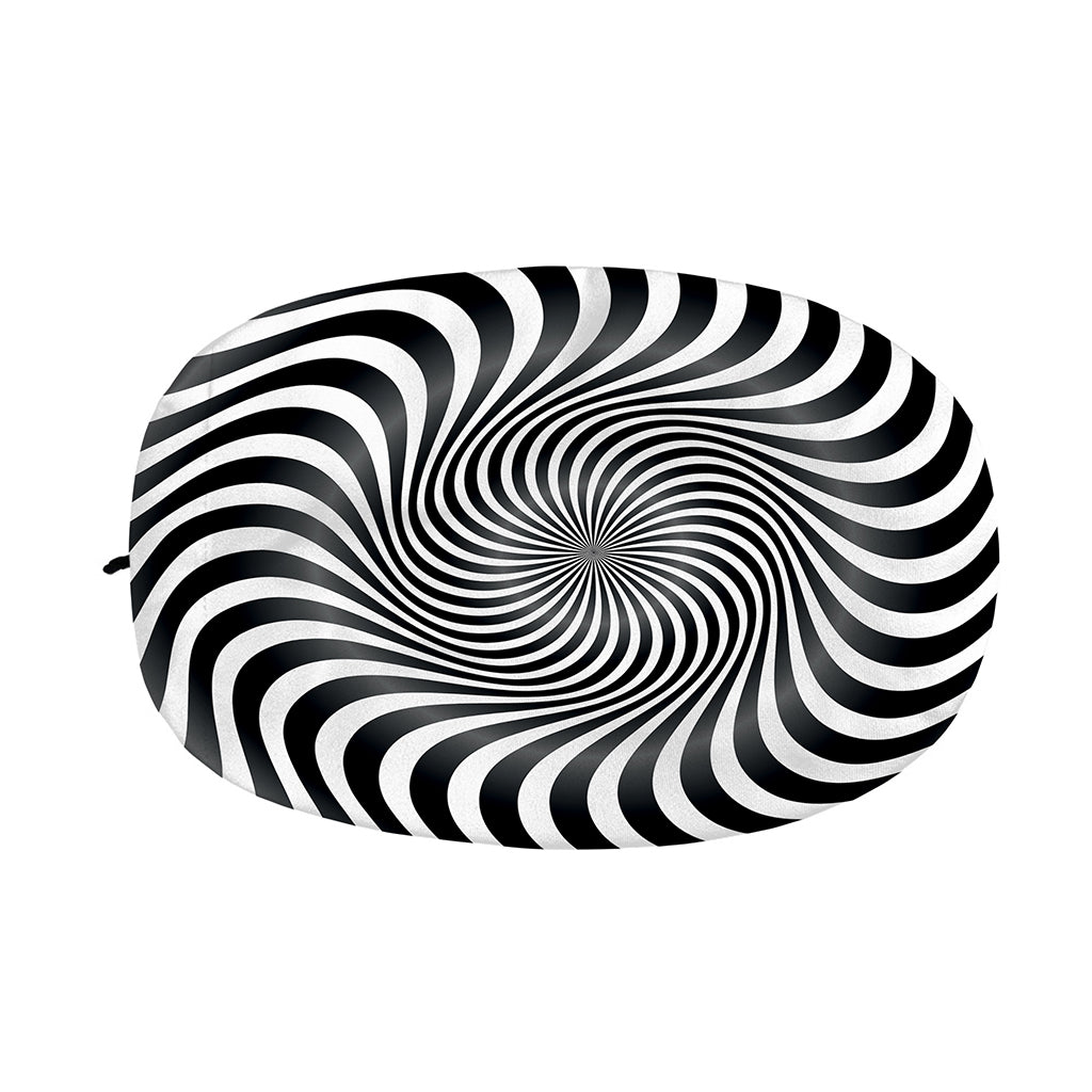 Black And White Illusory Motion Print Car Side Mirror Covers