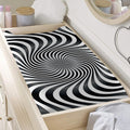 Black And White Illusory Motion Print Changing Pad Cover