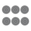 Black And White Illusory Motion Print Coaster Set