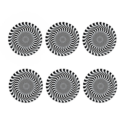 Black And White Illusory Motion Print Coaster Set