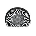 Black And White Illusory Motion Print Coin Purse