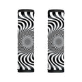 Black And White Illusory Motion Print Handle Covers