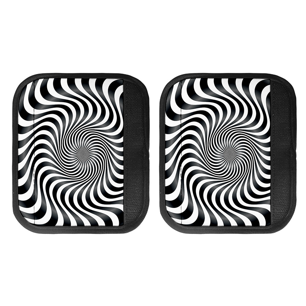 Black And White Illusory Motion Print Handle Covers