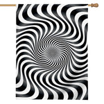 Black And White Illusory Motion Print House Flag