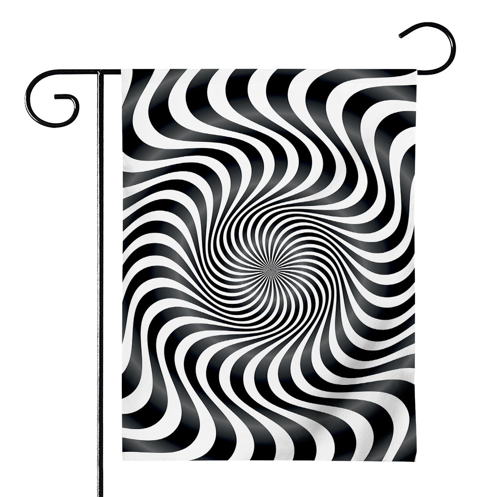 Black And White Illusory Motion Print House Flag
