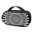 Black And White Illusory Motion Print Portable Cooler Travel Case