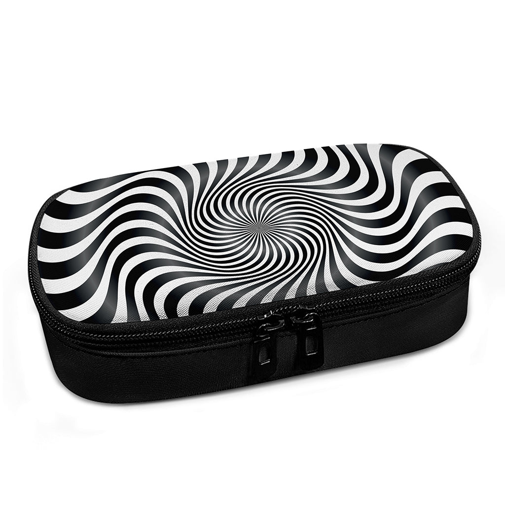 Black And White Illusory Motion Print Insulin Cooler Travel Case