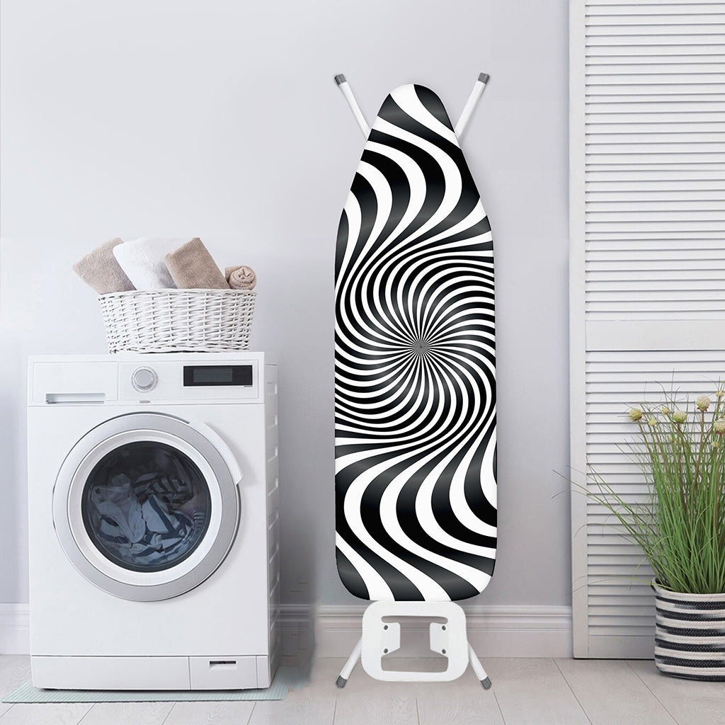 Black And White Illusory Motion Print Ironing Board Cover