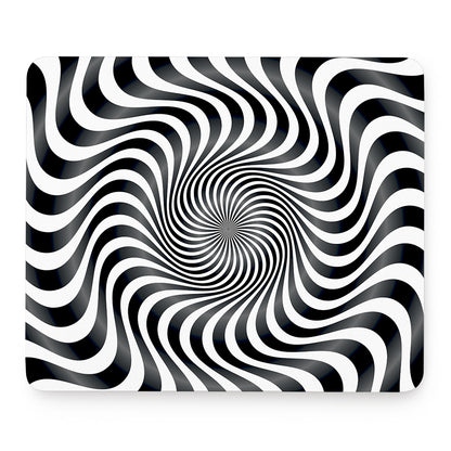 Black And White Illusory Motion Print Mouse Pad