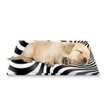 Black And White Illusory Motion Print Pet Cooling Mat Cover