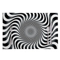 Black And White Illusory Motion Print Placemat