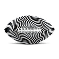 Black And White Illusory Motion Print Rugby Ball